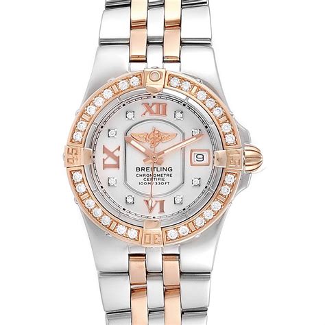 breitling women's diamond watch|Breitling ladies gold watches.